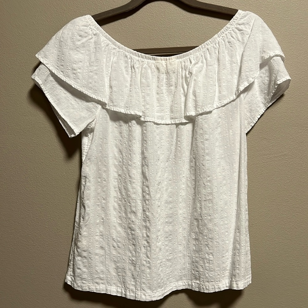 Westbound On/Off Shoulder Ruffle Top - Picture 3 of 5